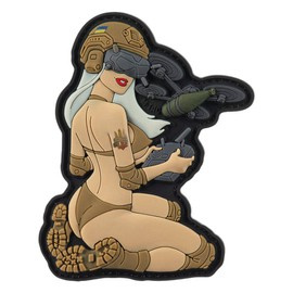 PATCH PVC TACTICAL GIRL ?6 ALB/COYOTE - M-TAC
