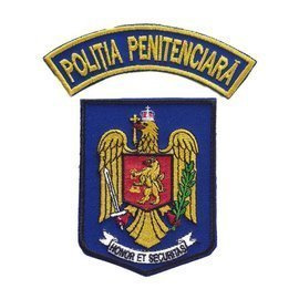 Emblema Politia Penitenciara, cu aplicare Velcro (cu scai)