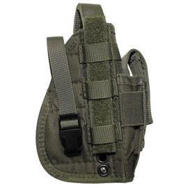 TOC PISTOL PENTRU DREPTACI - CU SUPORT MOLLE PENTRU VESTA - MFH - VERDE OD