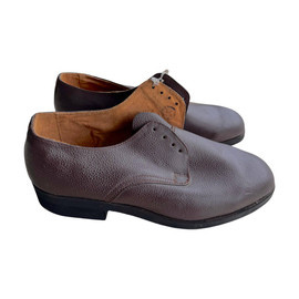 PANTOFI DIN PIELE - BORDO - SURPLUS MILITAR ARMATA ROMANA - IN STARE BUNA