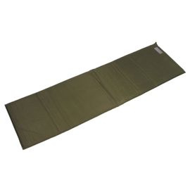 SELF-INFLATING MAT - 185 x 52 x 2 CM - OD GREEN - US MILITARY SURPLUS - USED, DEFECTIVE