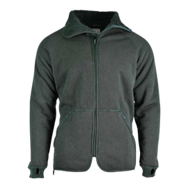 JACHETA FLEECE - SURPLUS MILITAR DIN ARMATA BELGIANA - VERDE - UZATA