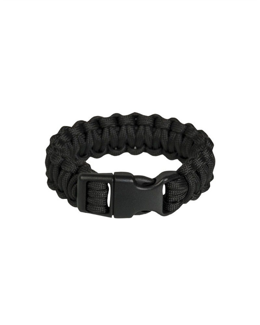 Bratara paracord 22 mm Neagra