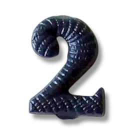 Numar metalic - 2 - Albastru Inchis - Surplus Militar Armata Ungariei - Ca nou