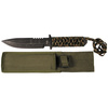 Cutit cu maner paracord, Olive