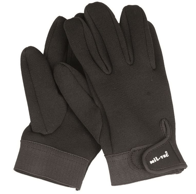 NEOPRENE SHORT GLOVES - Mil-Tec® - BLACK