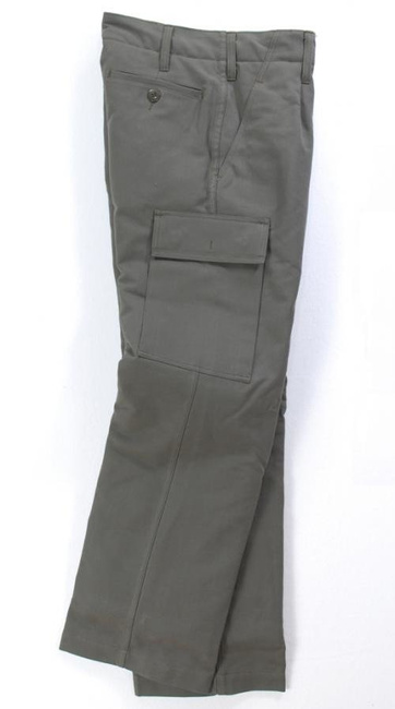 GERMAN ARMY O.D. MOLESKIN FIELD PANTS, LINED