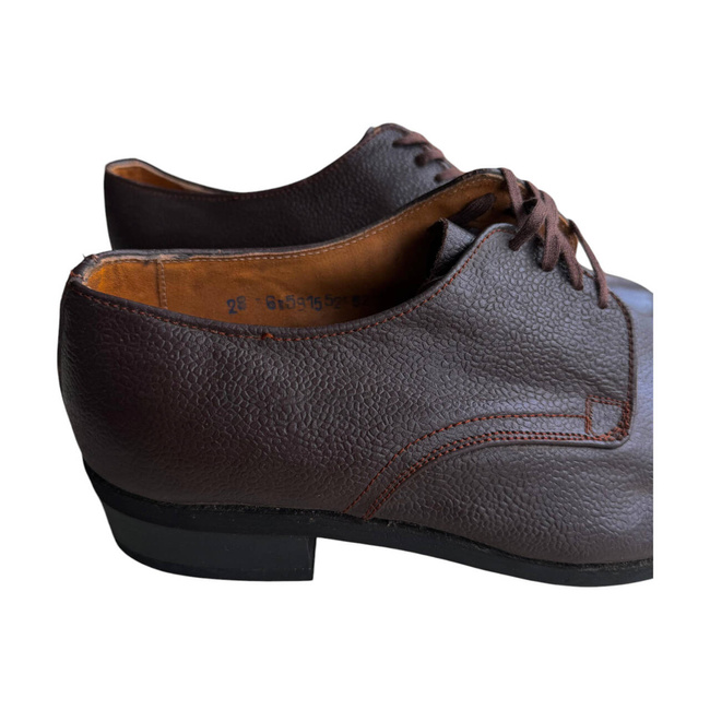 PANTOFI DIN PIELE - BORDO - SURPLUS MILITAR ARMATA ROMANA - IN STARE BUNA