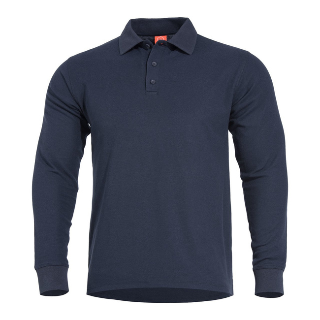 BLUZĂ POLO CU MÂNECĂ LUNGĂ - "ANIKETOS" - PENTAGON® - BLEUMARIN
