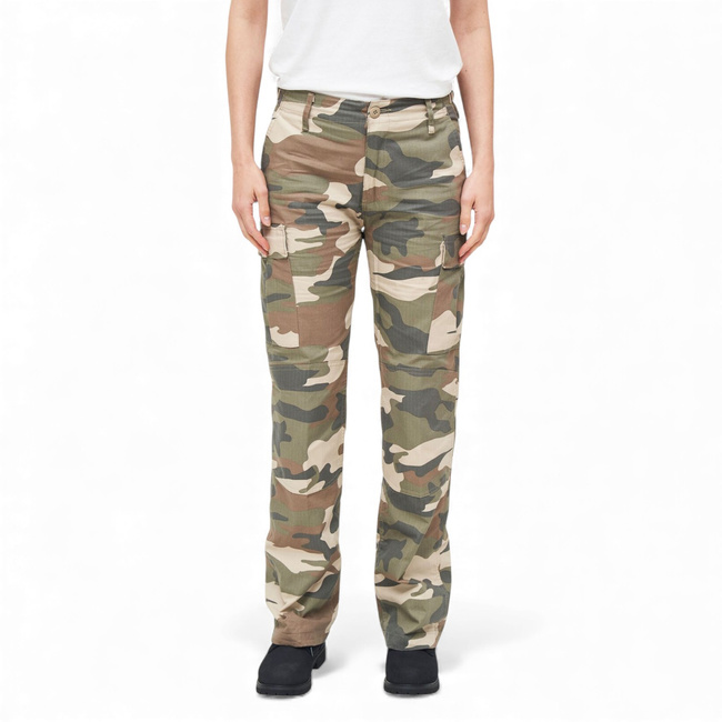 Pantaloni BDU pentru femei - Ripstop - Light Woodland Camo - Brandit