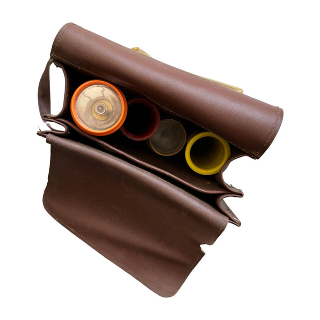 GEANTA IMITATIE PIELE CU CONTINUT - SURPLUS MILITAR ARMATA ROMANA - MARO - IN STARE BUNA