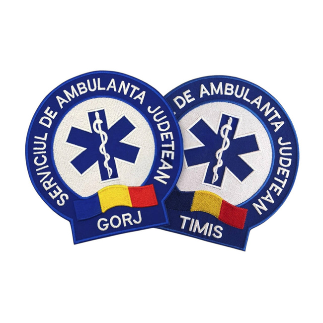 EMBLEMA AMBULANTA SAJ SPATE, CU APLICARE VELCRO (CU SCAI) - TIMIS