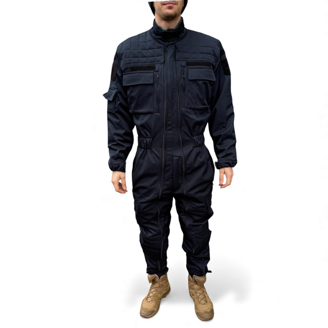 Combinezon Softshell De Iarna Pentru Jandarmi - Cu Ecuson JANDARMERIA si Emblema Tricolor - Bleumarin - Lecter Tactical