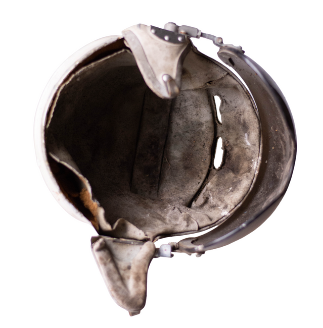 ORIGINAL AIR FORCE FLYING HELMET WITHOUT OXYGEN MASK - ROMANIAN MILITARY SURPLUS - USED