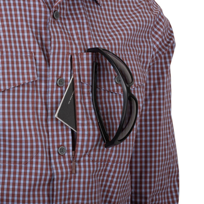 COVERT CONCEALED CARRY SHIRT - OZARK BLUE PLAID - HELIKON