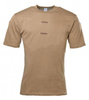 SHORT SLEEVE UNDERSHIRT WITH VELCRO STRIPS - MILITARY SURPLUS FROM THE GERMAN ARMY - BROWN - LIKE NEW
