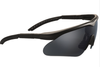 Ochelari de protectie Swiss Eye Raptor, cu 3 lentile de schimb  (fumurie, transparenta si portocalie) - Negri