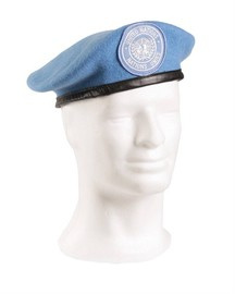 BERETA GERMANA - NATIUNILE UNITE (UN/ONU) - ALBASTRU DESCHIS - SURPLUS MILITAR - UZATA