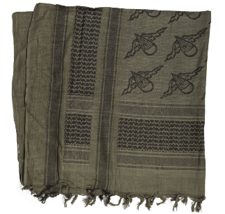 Shemagh scarf - od/black paratrooper