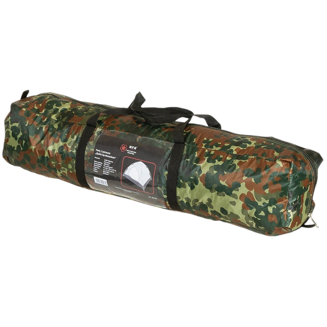 Cort - Quick Up Monodom - 3 persoane - Camuflaj Flecktarn - MFH
