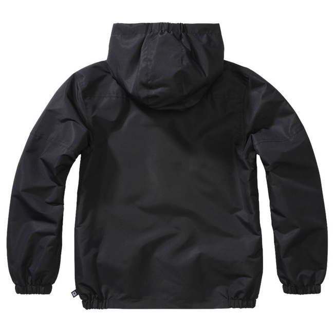 JACHETA DE VARA CU FERMOAR FRONTAL PENTRU COPII - WINDBREAKER - NEAGRA - BRANDIT
