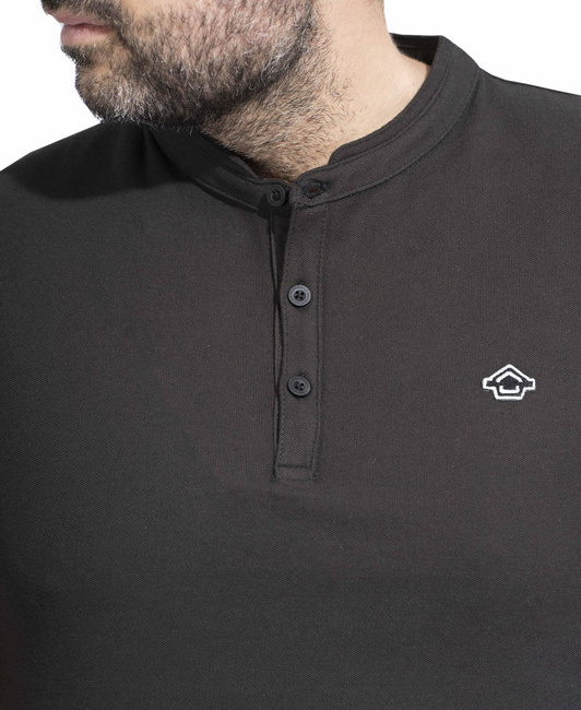 T-SHIRT - "LEVANTES HENLEY STRIPES" - PENTAGON® - CAMO GREEN