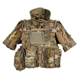 VESTA DE PROTECTIE MODULARA - MOLLE - OSPREY - ASSAULT - CAMUFLAJ MTP - SURPLUS MILITAR ARMATA BRITANICA - UZATA