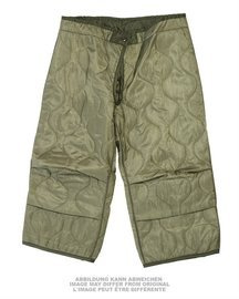 US TROUSERS - QUILTED LINER - M65 - MILITARY SURPLUS - USED