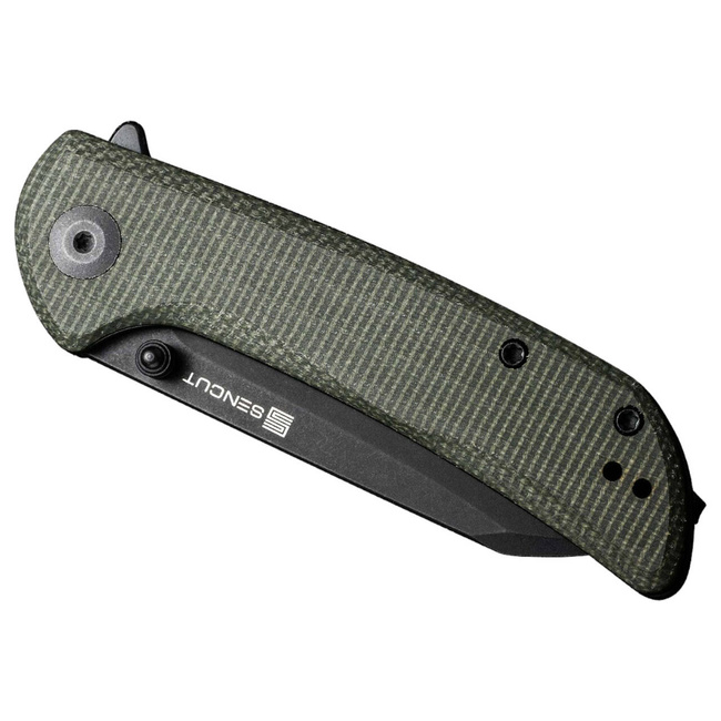 POCKET KNIFE - "SENCUT Fritch Micarta Dark Green Black" - Böker