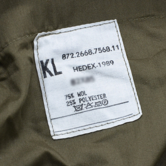 PANTALONI DE UNIFORMA VINTAGE DIN LANA DT/VT- SURPLUS MILITAR ARMATA OLANDEZA - TINUTA DE ZI CU ZI - VERDE OD - IN STARE BUNA