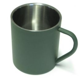 CUP STAINLESS STEEL DOUBLE WALL 0.22 LITER OLIVE