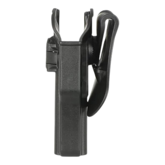 Universal pistol holster with adjustment and 360° rotation - left-side - Black 