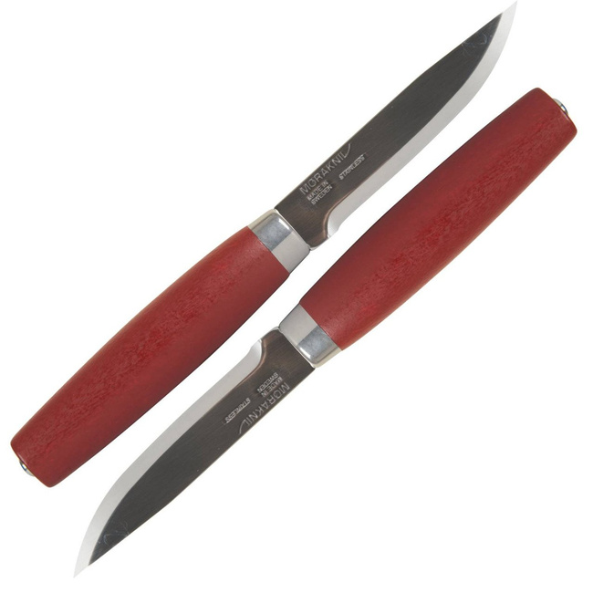 STEAK KNIFE CLASSIC - MORAKNIV® - 2 PIECES SET - RED BIRCH WOOD HANDLE