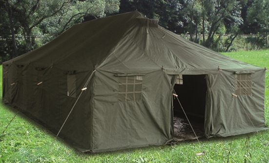 Olive Canvas Military Tent 10 x 4,8 m x 320 x 160 cm