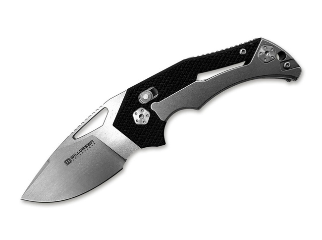 RED E STONE BLACK POCKET KNIFE - BOKER