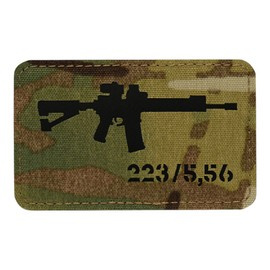 PATCH AR-15 223/5.56 LASER CUT - MULTICAM/BLACK - M-TAC