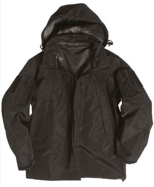 BLACK SOFTSHELL JACKET PCU