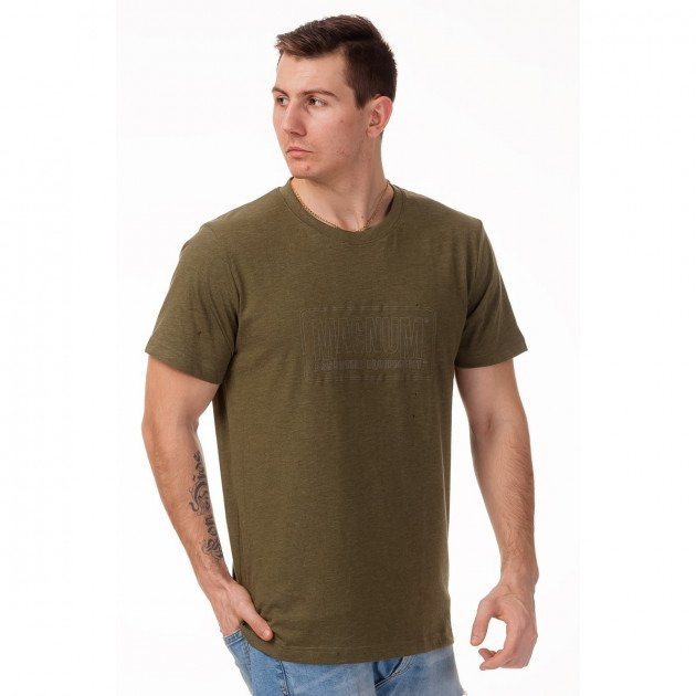 MAGNUM ESSENTIAL TRICOU OLIVE GREY MELANGE