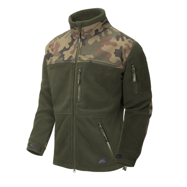 FLEECE JACKET - POLISH INFANTRY - Helikon-Tex® - OLIVE GREEN/PL WOODLAND