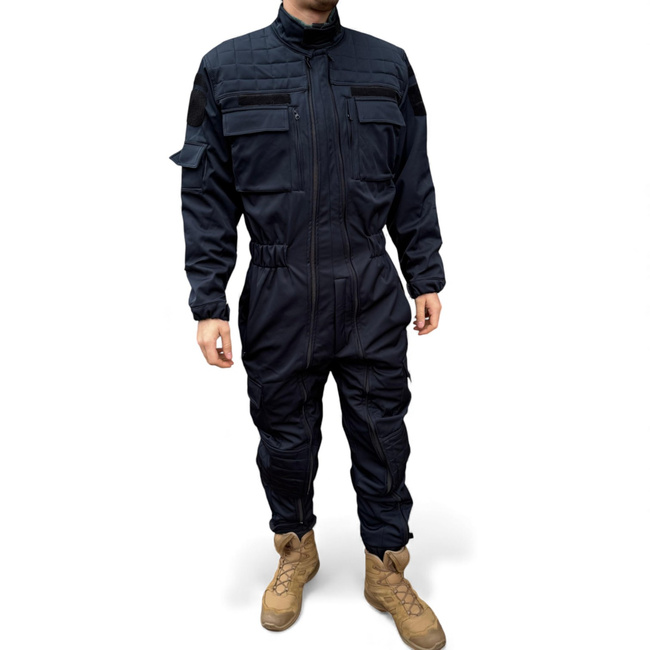 Combinezon Softshell De Iarna Pentru Jandarmi - Cu Ecuson JANDARMERIA si Emblema Tricolor - Bleumarin - Lecter Tactical