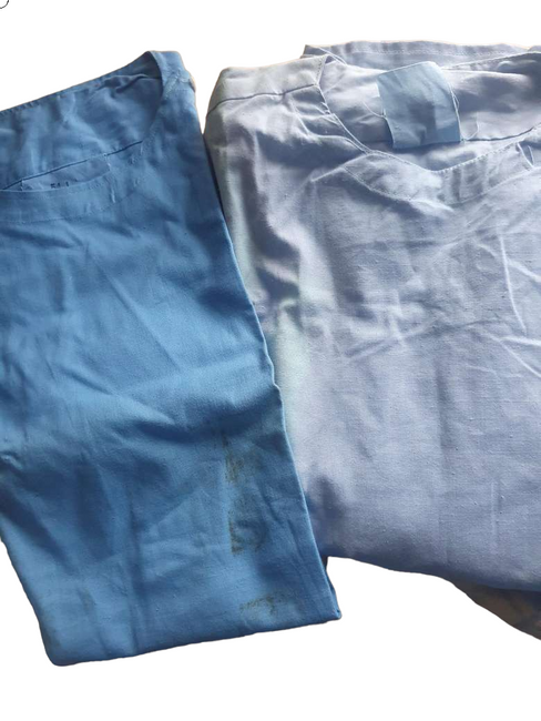 Long Sleeve Slip Shirt - Romanian military surplus - Blue - Used