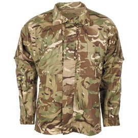 COMBAT FIELD JACKET, MTP CAMO - MILITARY SURPLUS FROM BRITISH ARMY - LIKE NEW