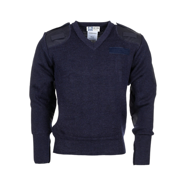 Pulover politie - Surplus militar de la armata britanica - Albastru - Uzat