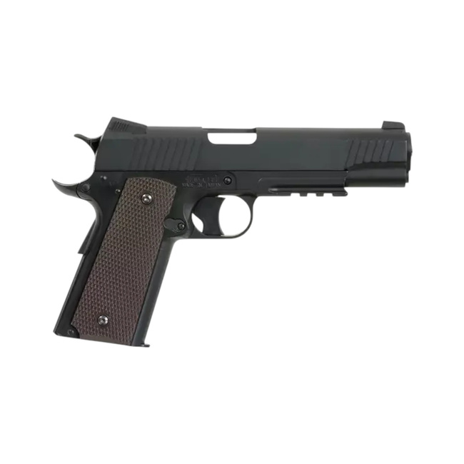 Replica Pistol Airsoft CQBP M45A1 CO2 -  Metal slide - Non-blowback - Negru