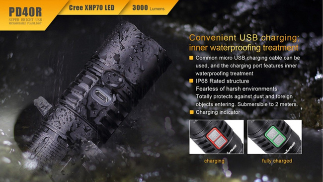 FLASHLIGHT PD40R - FENIX