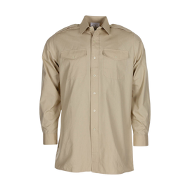 Long-Sleeved Shirt - British Army Military Surplus - Beige - Used