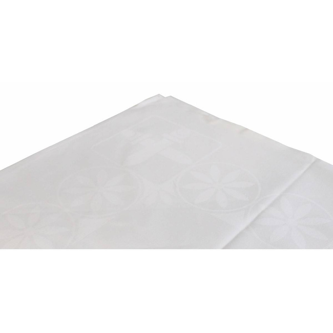 CZ/SK TABLECLOTH - COTTON - WHITE - LIKE NEW