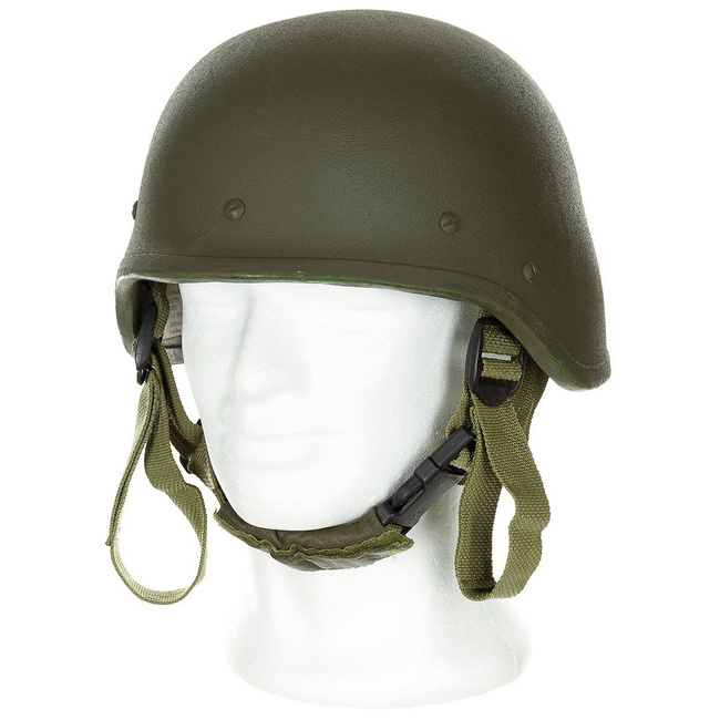 ITALIAN HELMET -  BALLISTIC -"T.P." - OD GREEN - MILITARY SURPLUS - USED