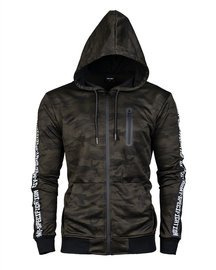 BLUZA DE TRENING, HANORAC CU FERMOAR - Mil-Tec - CAMUFLAJ WOODLAND