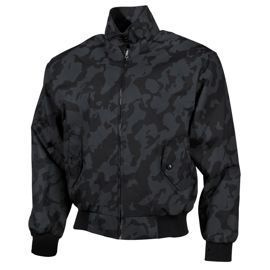 Jacket - "English Style" - NIGHT CAMO - Chequered Pattern Lining